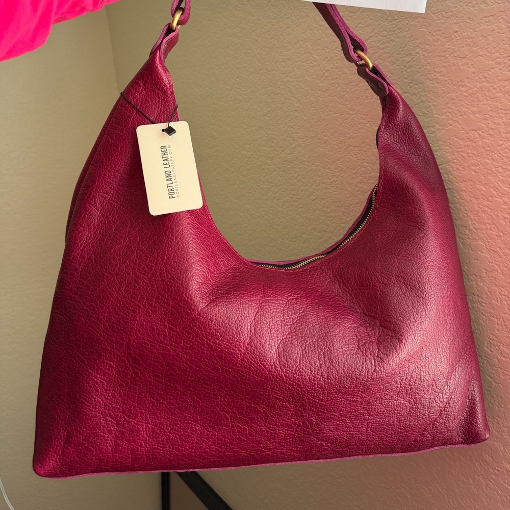 Portland leather goods orchid willow shoulder bag